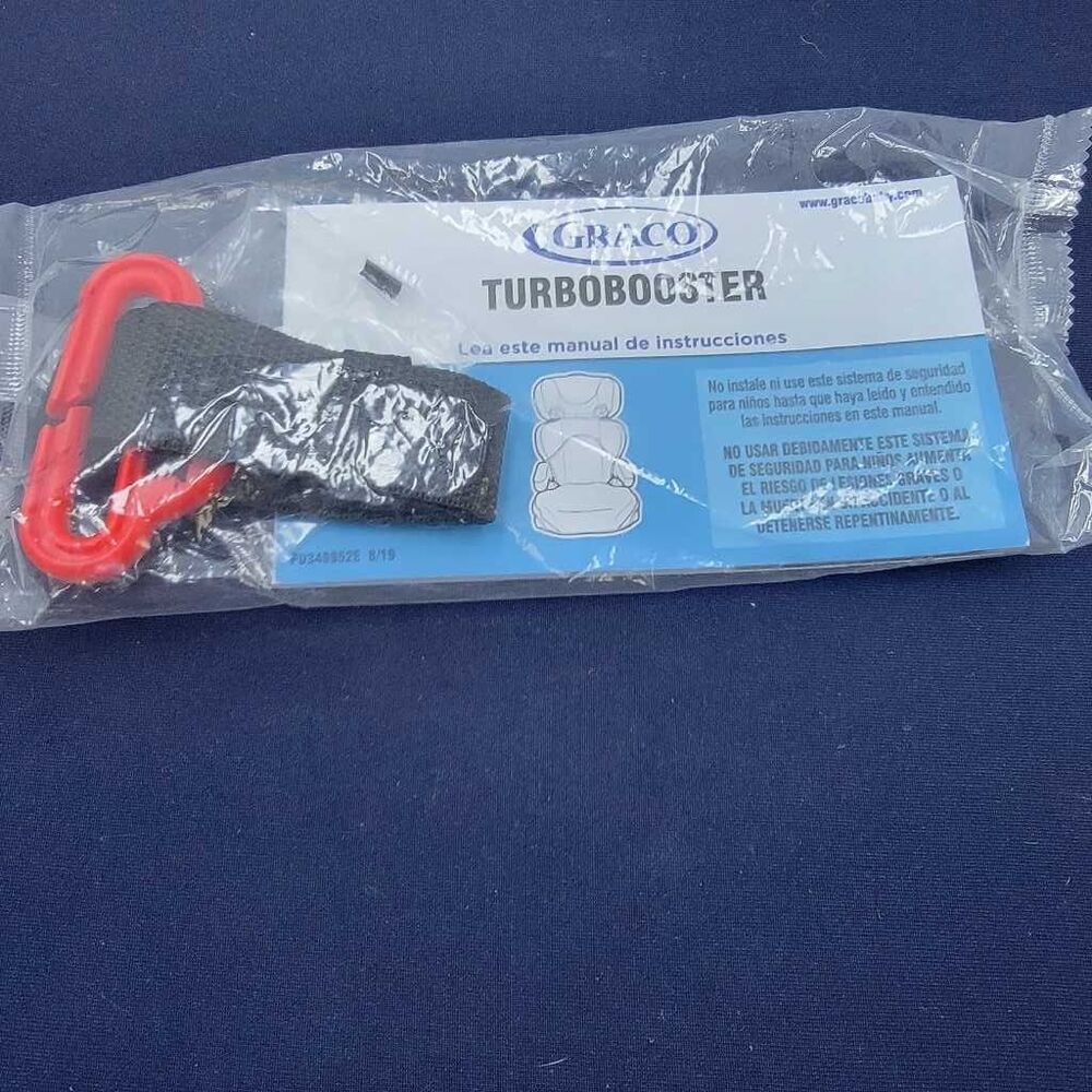 Graco Turbobooster Shoulder Belt Position Clip Part & Manual NWT Child Safety